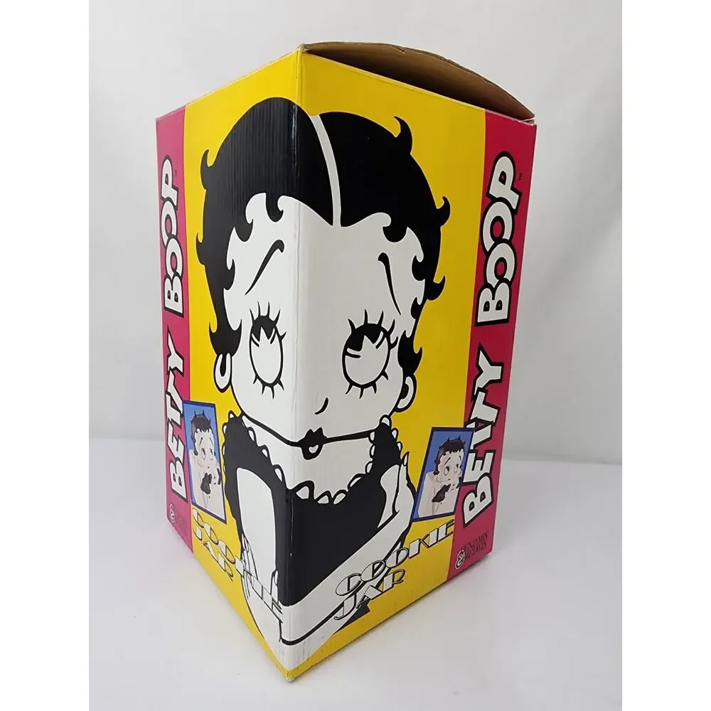 1995 Black & White Betty Boop Ceramic Cookie Jar by Benjamin Medwin Inc. BNIB